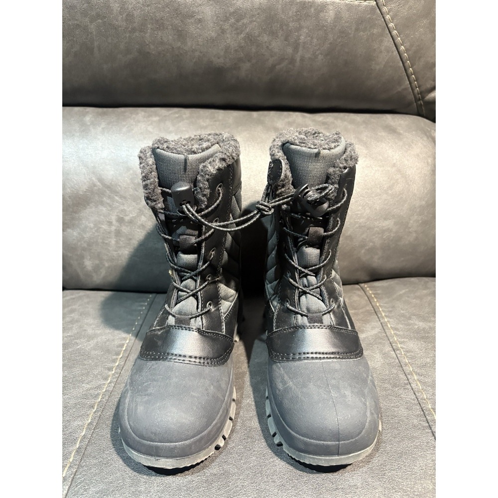 Kids' Skylar Lace-Up Winter Boots Black - All in Motion - SIZE 2
